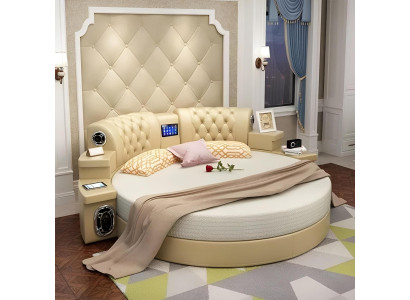 Round Bed Round Design Beds Double Luxury Hotel Frame Sleep Room