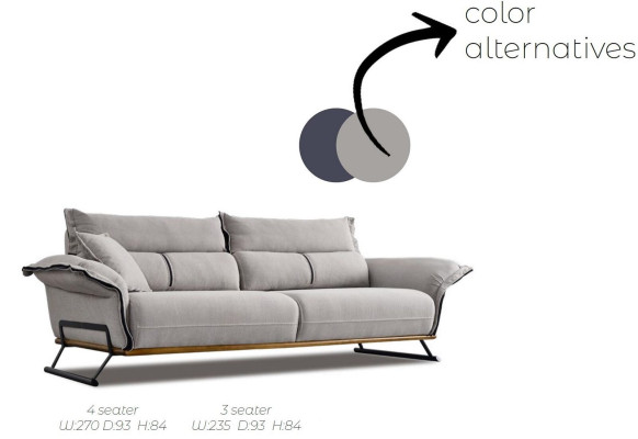 Sofa 3 Seater Seat Modern Design Couches Upholstery Single Seater Relax Three Seater new