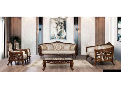 Sofa set 3+3+1+1 Seat Coffee table Group Sofa Armchair Sofas Fabric Set 5pcs