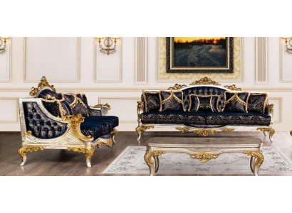 Luxury sofa set 3+3 seat sofas armchair set suite style baroque 2-piece classic