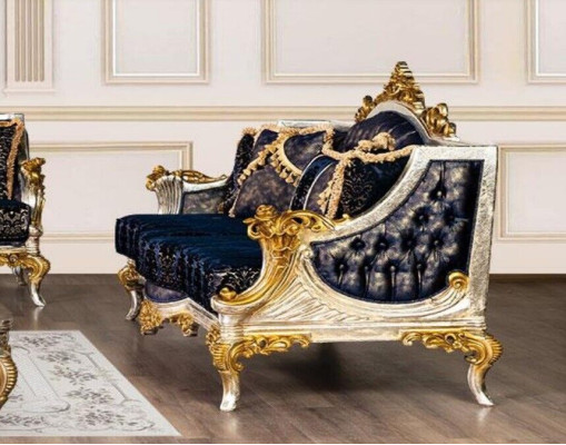 Luxury sofa set 3+3 seat sofas armchair set suite style baroque 2-piece classic