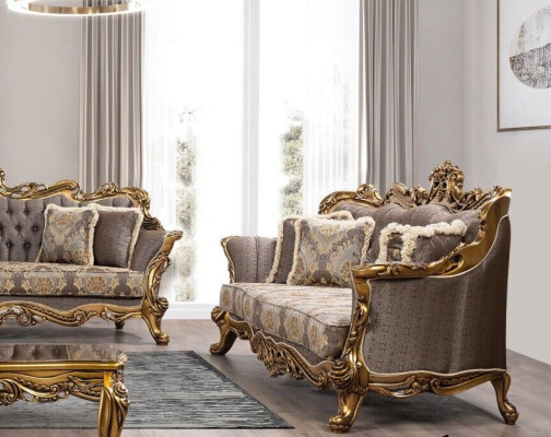 Luxury Suite Set 5-piece Sofa set 3+3+1+1 Seater Coffee table Sofa Sofas Armchair