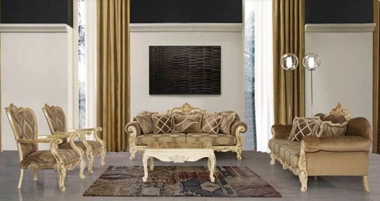 Sofa set 3+3+1+1 Seater Coffee table Sofa Armchair Sofas Table Group Set 5pcs