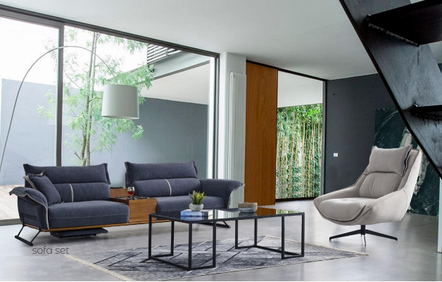 Luxury Suite Set Sofa set 4+1 Seater Sofa Sofas Armchair Fabric 2pcs. sets