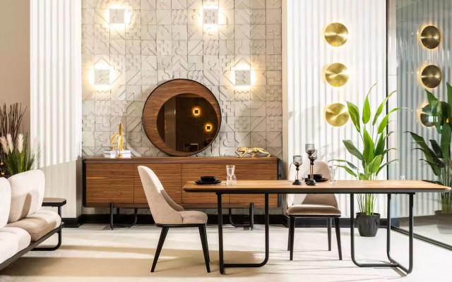 Design Dining table 4x Chairs Dining room Suite Set Dining sets Wood 5pcs