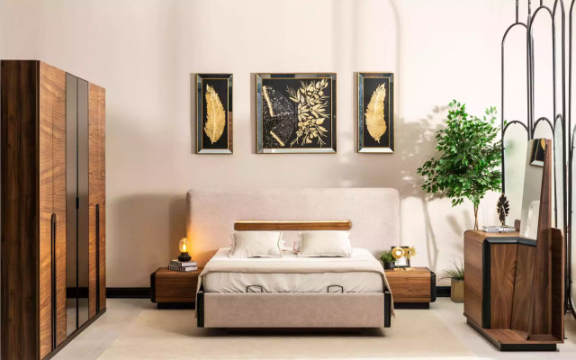 Wardrobe Brown Wood Furniture Design Luxury Bedroom Wardrobe Cabinet