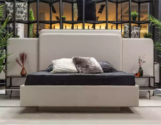 Flawless modern designer bed for your bedroom in white