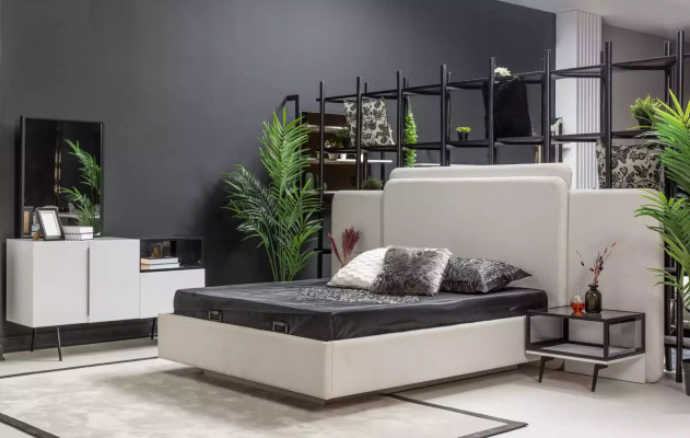 Flawless modern designer bed for your bedroom in white