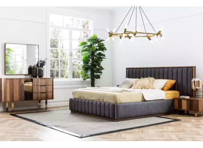 Stylish bedroom furniture set in minimalism and with functionality