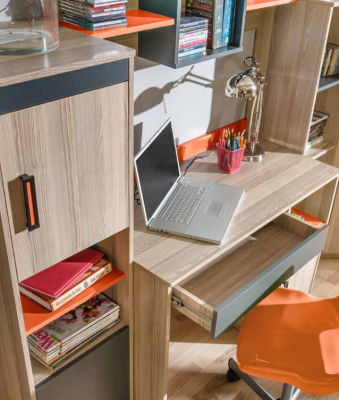 Children Complete Set Youth Room Bed Chest of drawers Wardrobe Table Office
