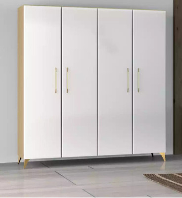 Bedroom Set Bed 2x Bedside table Chest of drawers 7-piece design luxury