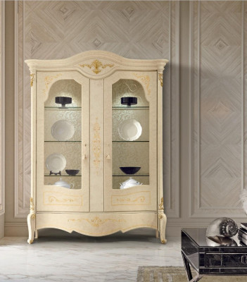 Display case Italian luxury furniture showcases dresser cupboard glass design wardrobe