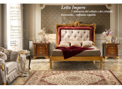 Double bed Bed Luxury Beds Wood Bed frame e Bed frame Brown Design Classic