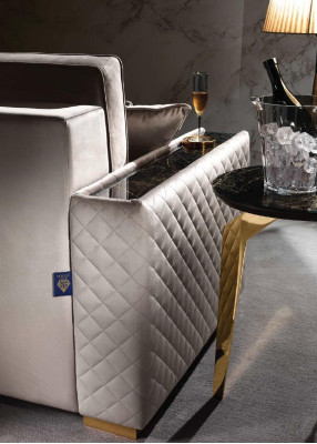 Luxury Sofa 3 Seater Modern Design Upholstery Textile Sofas Seat Italian Furniture