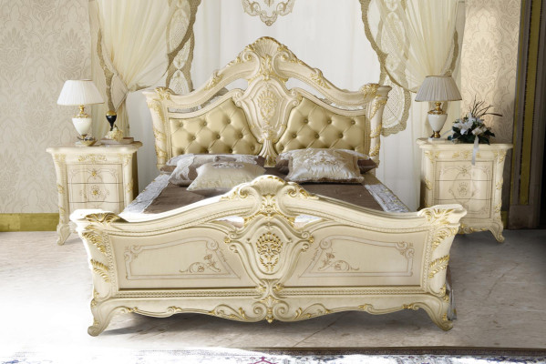 Classic s Bed Luxury Chesterfield Wood Bedroom Hotel Baroque Furniture Beds