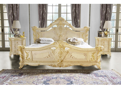 Classic s Bedroom Hotel Bed Baroque Furniture Wood Beds Italy Luxury