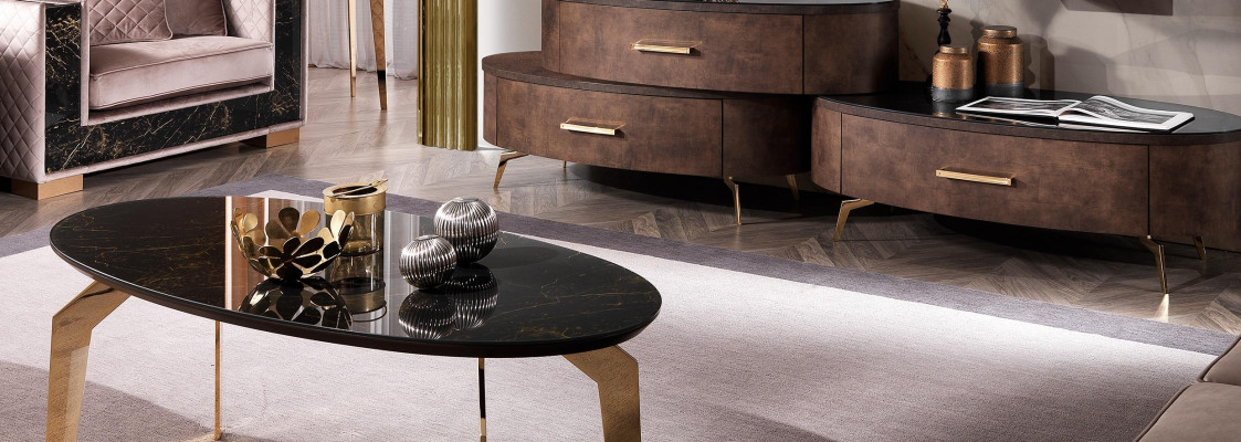 Side table Designer Table Living room table Tables Oval Coffee table Coffee table