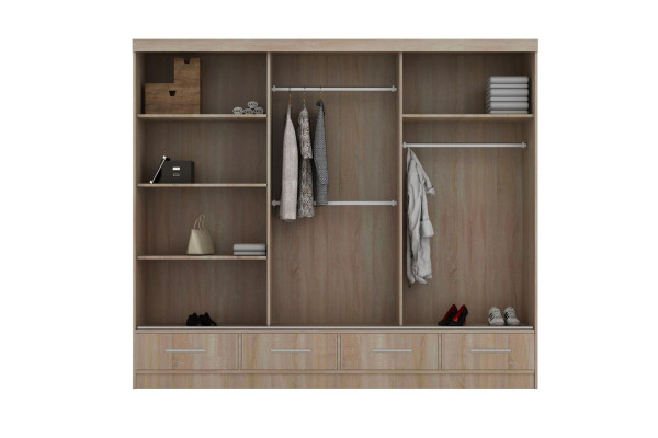 Sliding Doors Wardrobe Wardrobe Wardrobe Wood High Gloss Bedroom Cupboard
