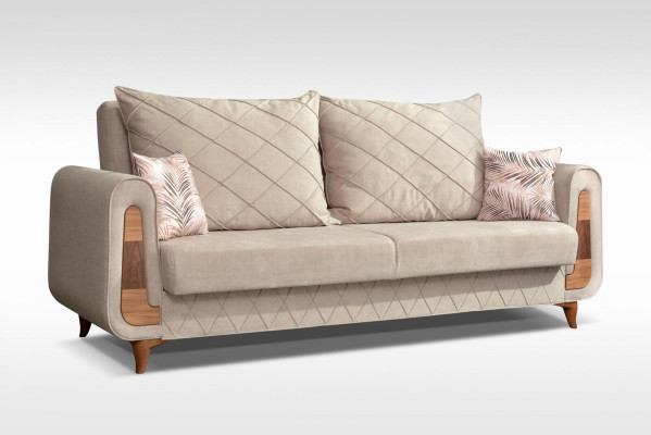 Designer Modern Luxury Sofa 3 Seater Furniture Upholstery Textile Beige Couches xxl new