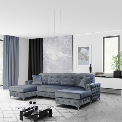 Design Upholstery Textile Sofas Wood Sofa new Luxury Furniture Corner sofa U-shape Couch