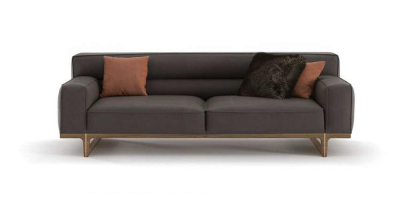 Gray Three Seater Modern Luxury Couch Living room furniture Living room Sofa