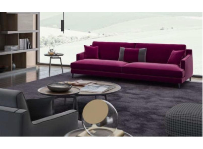 Pink three-seater modern couch living room sofas style furniture luxury design
