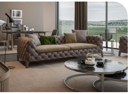 Tauper Chesterfield Three Seater Luxury Modern Sofa Style Living room furniture