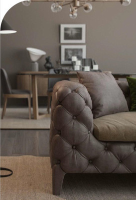Tauper Chesterfield Three Seater Luxury Modern Sofa Style Living room furniture