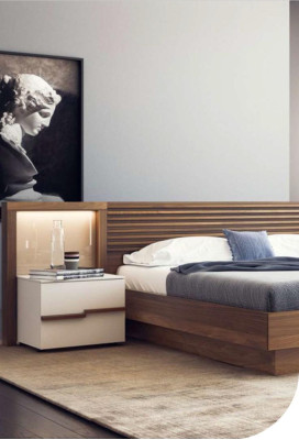 Walnut Natural Bedside table Bedroom Side tables Luxury