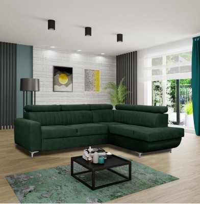 Sofas L-shape Textile Couch Corner Seat Sofa Living room modern Green Couches Furniture