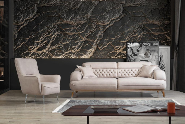 Sofa set 3+1 Seater Luxury Sofa Sofas Armchair Leather Suite Luxury Set