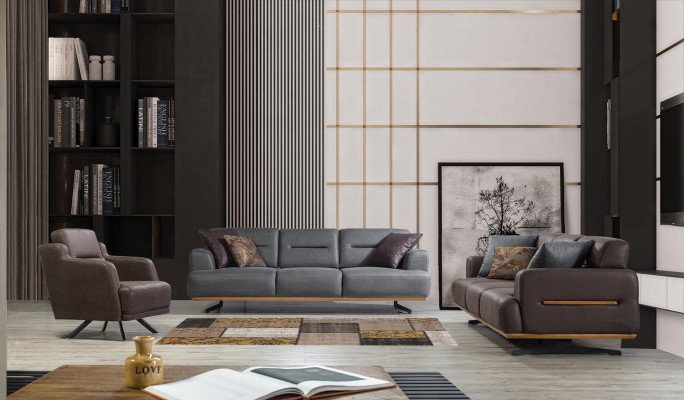 Design Luxury Couch 3 Seater Sofa Italian Style Living room Furniture