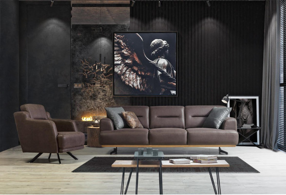 Design Luxury Couch 3 Seater Sofa Italian Style Living room Furniture
