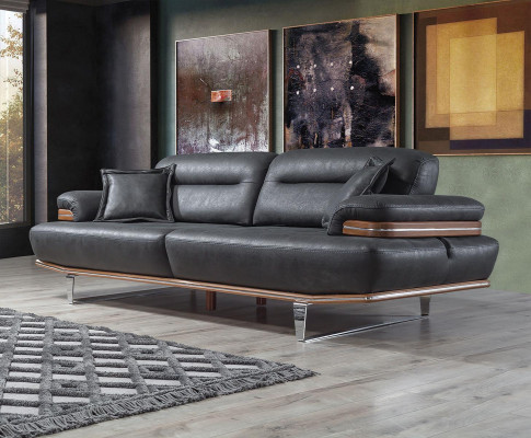 Three Seater Luxury Sofa 3 Seat Sofas Seat Leather Design Couch Furniture Style