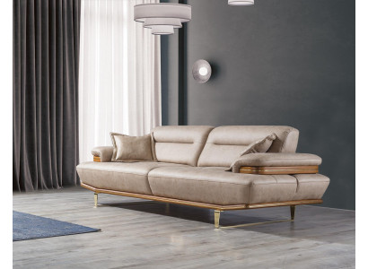 Three Seater Couch Upholstery Design Sofa Modern Beige Luxury Furniture new