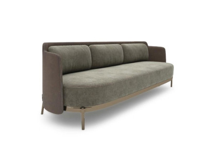 Modern Sofa 3 Seater Living room Upholstery Textile Luxury Couch 228cm Fabric