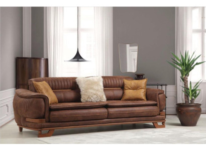 Luxury Triple Sofa Three Seater Sofa 3 Seater Design Living room Imitation leather
