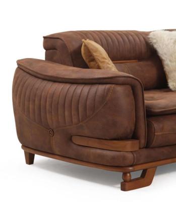 Luxury Triple Sofa Three Seater Sofa 3 Seater Design Living room Imitation leather