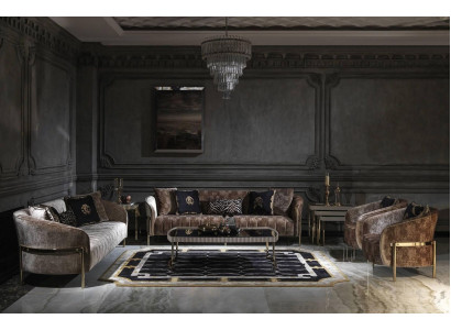 Sofa set three-seater armchair beige fabric sofa upholstered sofa sofa modern