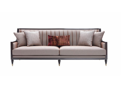 Four-seater sofa 4 seater fabric sofa upholstered sofa gray classic design