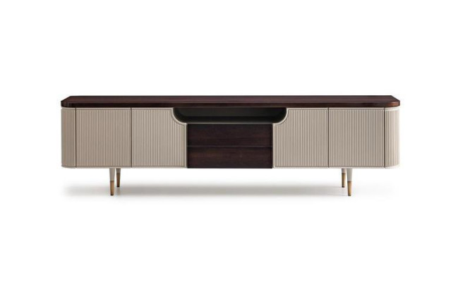 Sideboard TV stand TV cabinet Lowboard Wood Beige Modern Table Living room