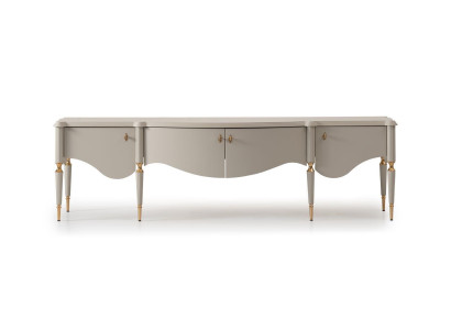 Sideboard TV cabinet Lowboard TV stand Beige Wood Living room Table Wardrobe