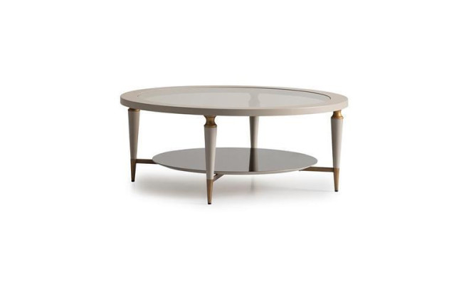 Group Coffee tables Side tables Set 2pcs Coffee table e Beige Wood
