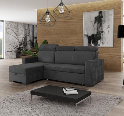 Corner sofa L-shape Upholstery Textile Modern Corner Relax Seat Luxury Furniture Living landscape