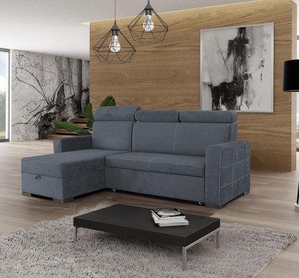 Corner sofa L-shape Upholstery Textile Modern Corner Relax Seat Luxury Furniture Living landscape