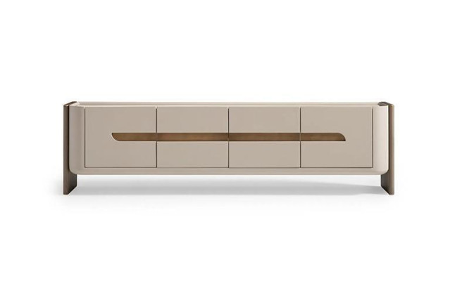 Sideboard TV cabinet Lowboard TV stand Beige Wood Living room Wardrobe Modern