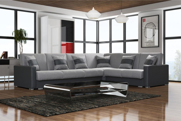 Design Couch Lounge Sofas Textile new Sofa L-shape Sofa Living landscape Relax Seat