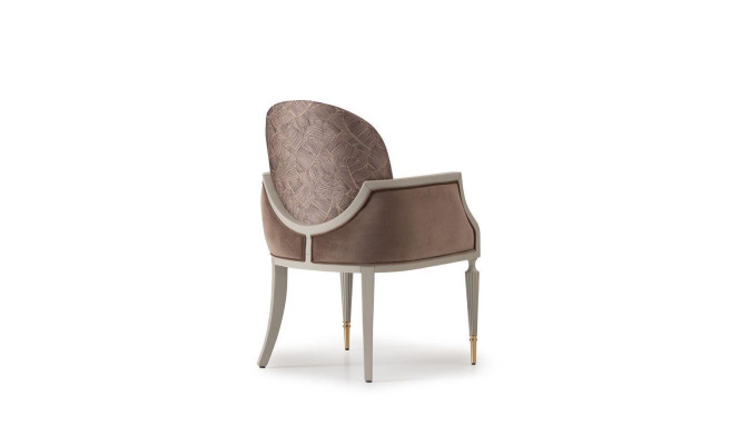 Armchair Wing Chair Design Cocktail Chair Seater Beige Fabric Upholstery
