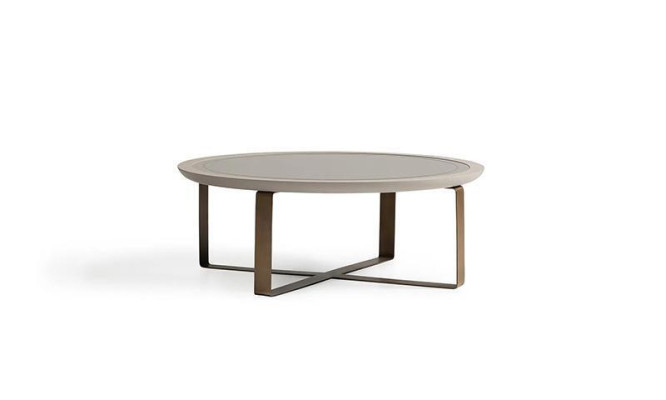 Coffee table Modern Side table Coffee table Sofa table Beige Metal