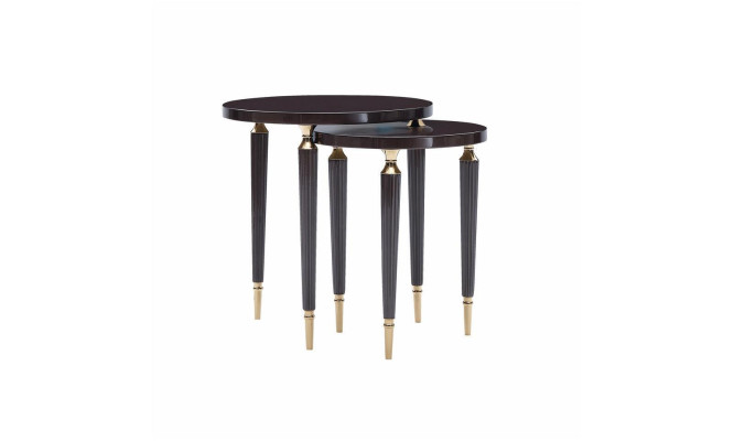 Group Side tables Coffee tables Coffee table e Tables Set 2pcs Black